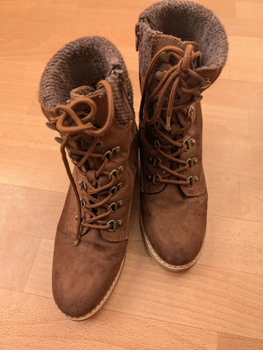 Damen lederstiefel braun 39 - damen,