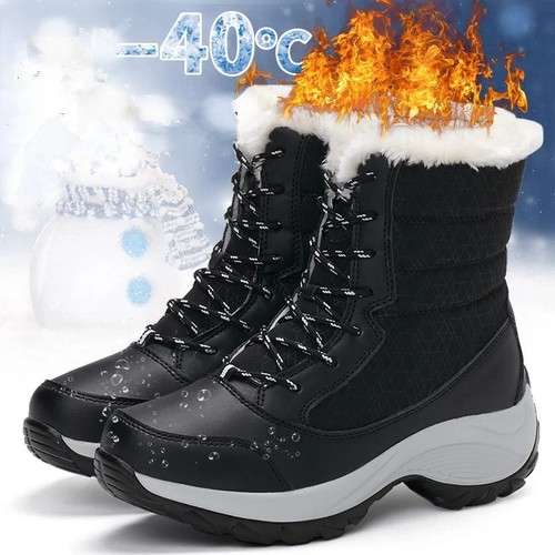 Damen schneestiefel mit - damen-schneestiefel,
