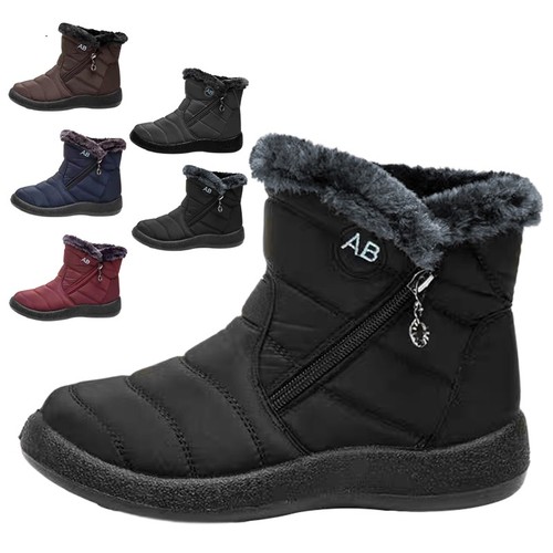 Damen flache winterstiefel - flache,