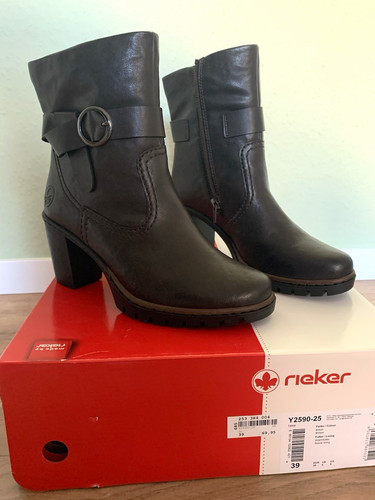 Rieker damen stiefelette braun - rieker,
