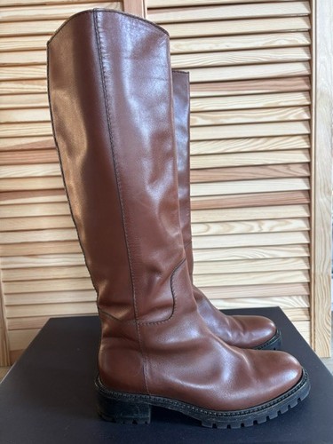 Max mara stiefel braun leder - max,
