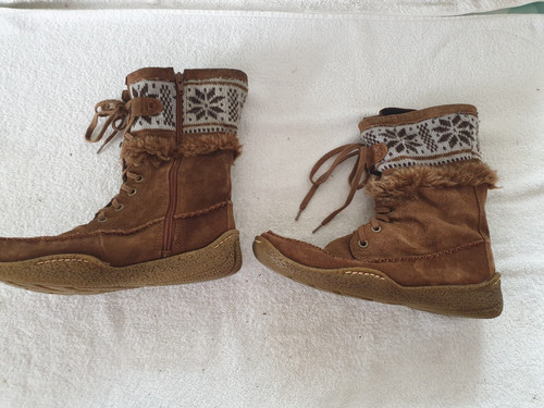 Braune winterstiefel mit - braune,