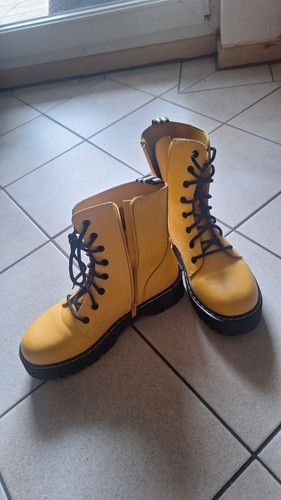 Damen stiefel gelb eu39 - -,