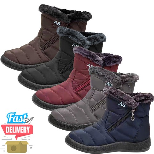 Damen flache winterstiefel - winterstiefel, |