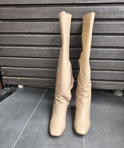 Kniehohe damen beige - na-kd,