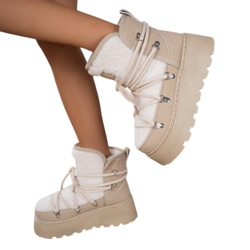 Damen winter boots beige - winter,
