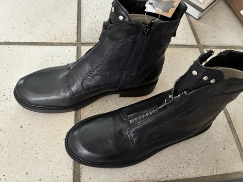 Stiefelette leder schwarz - leder,